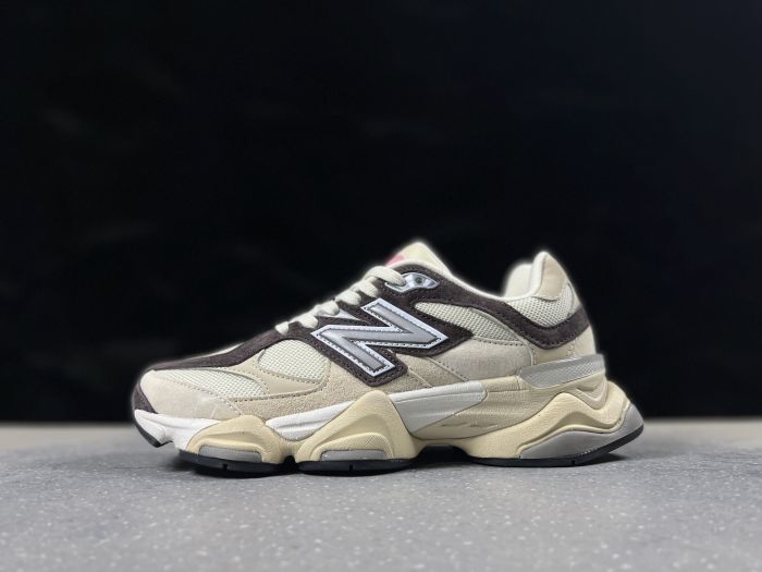 New Balance 9060FLP Sneakers in Cream and Grey
