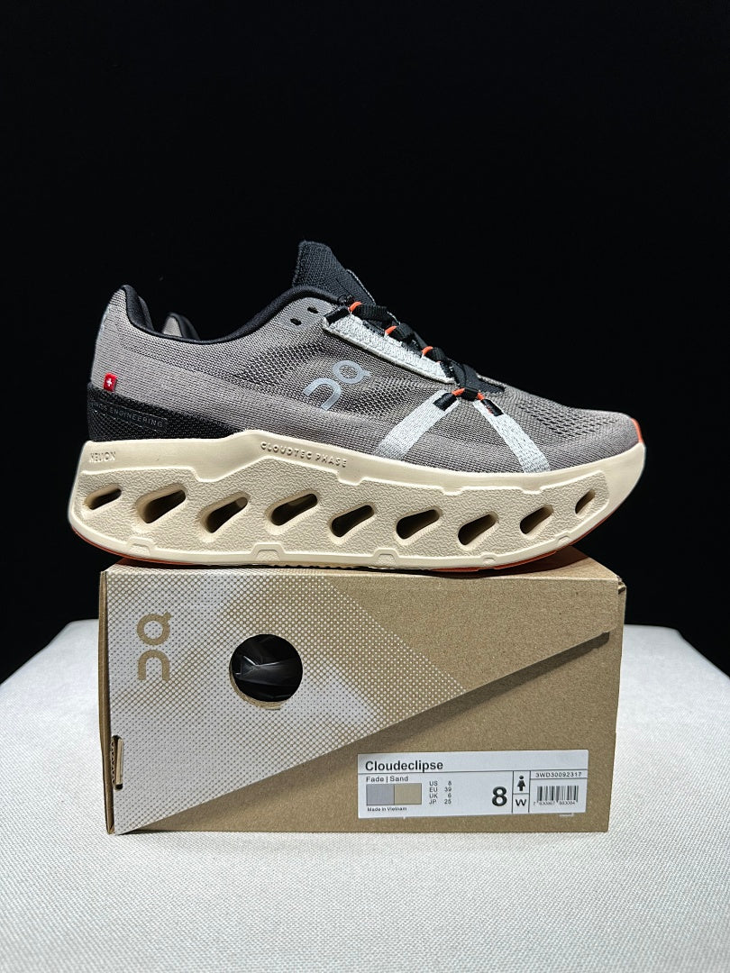 On Cloud Eclipse Running Shoes in Light Brown
