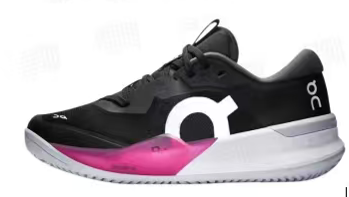 On The Roger Pro Tennis Shoes Black and Pink