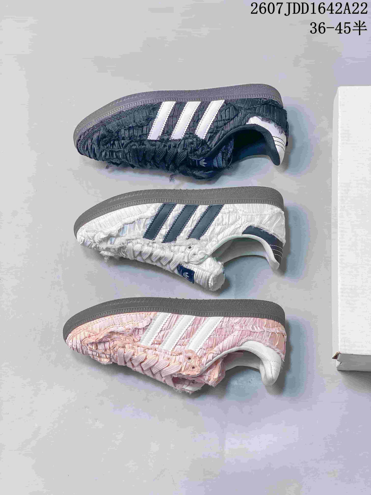 adidas Originals x Caroline Samba OG Ruched Low-Top Sneakers