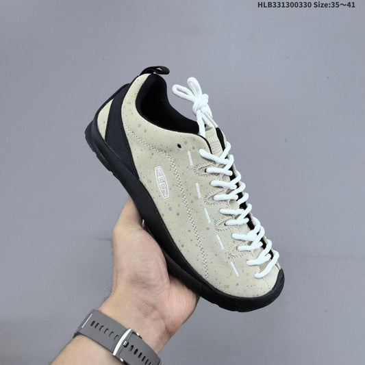 KEEN Jasper Low-Top Outdoor Sneakers, Speckled Cream, 1022266