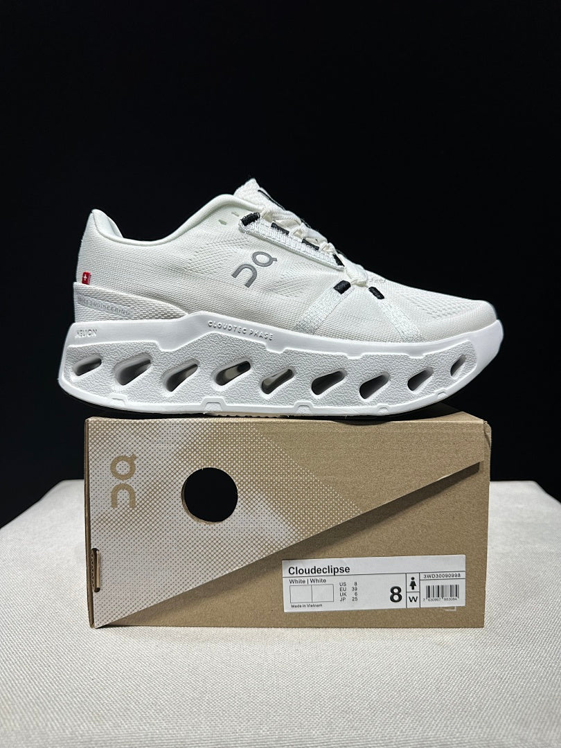 On Cloudeclipse White Running Sneakers