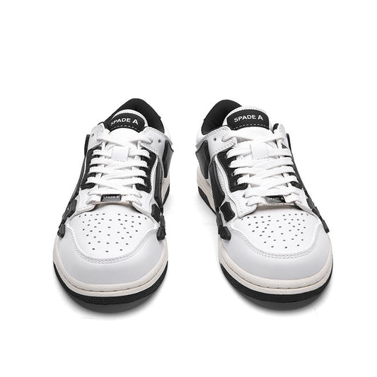 Spade A MFS003-111 White and Black Low-Top Sneakers