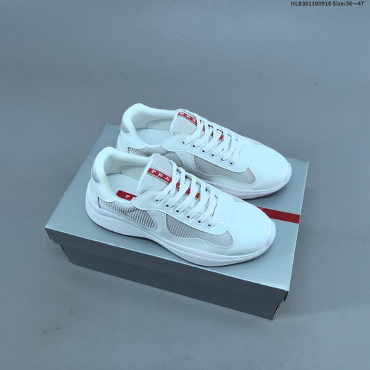 Prada America's Cup Low-Top Sneakers, Patent-Style Colorways