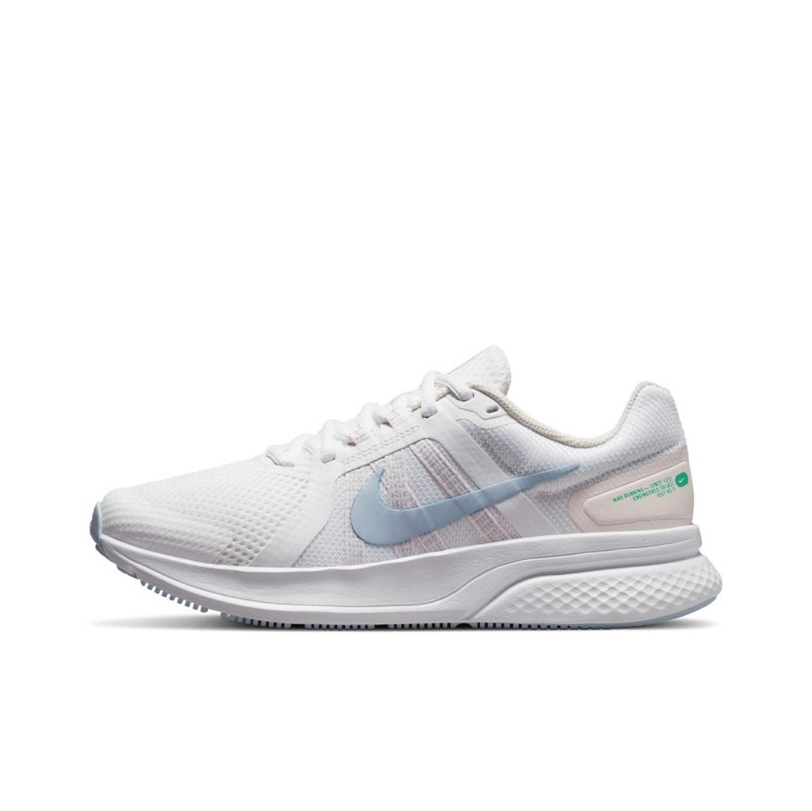 Nike Run Swift 2 Running Shoes, White and Blue, CU3528-104