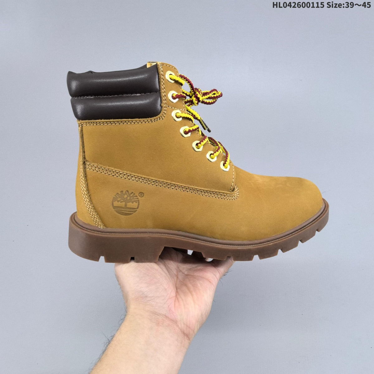 Timberland 6-Inch Style Lace-Up Boots, Wheat and Brown