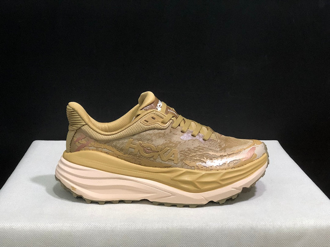 HOKA Stinson 7 Trail Running Shoes, Sand Camo