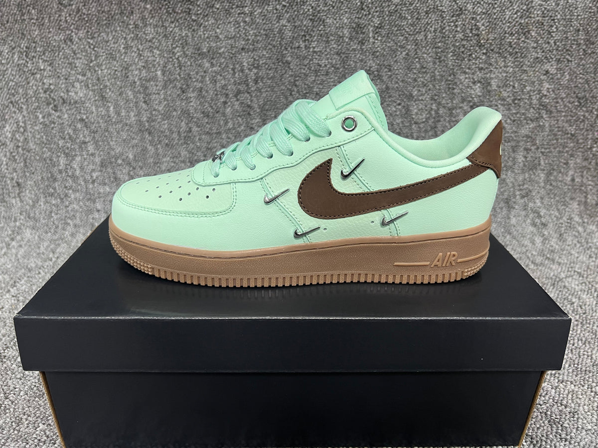 Nike Air Force 1 Low Mint Green Brown Sneakers IB8894-329