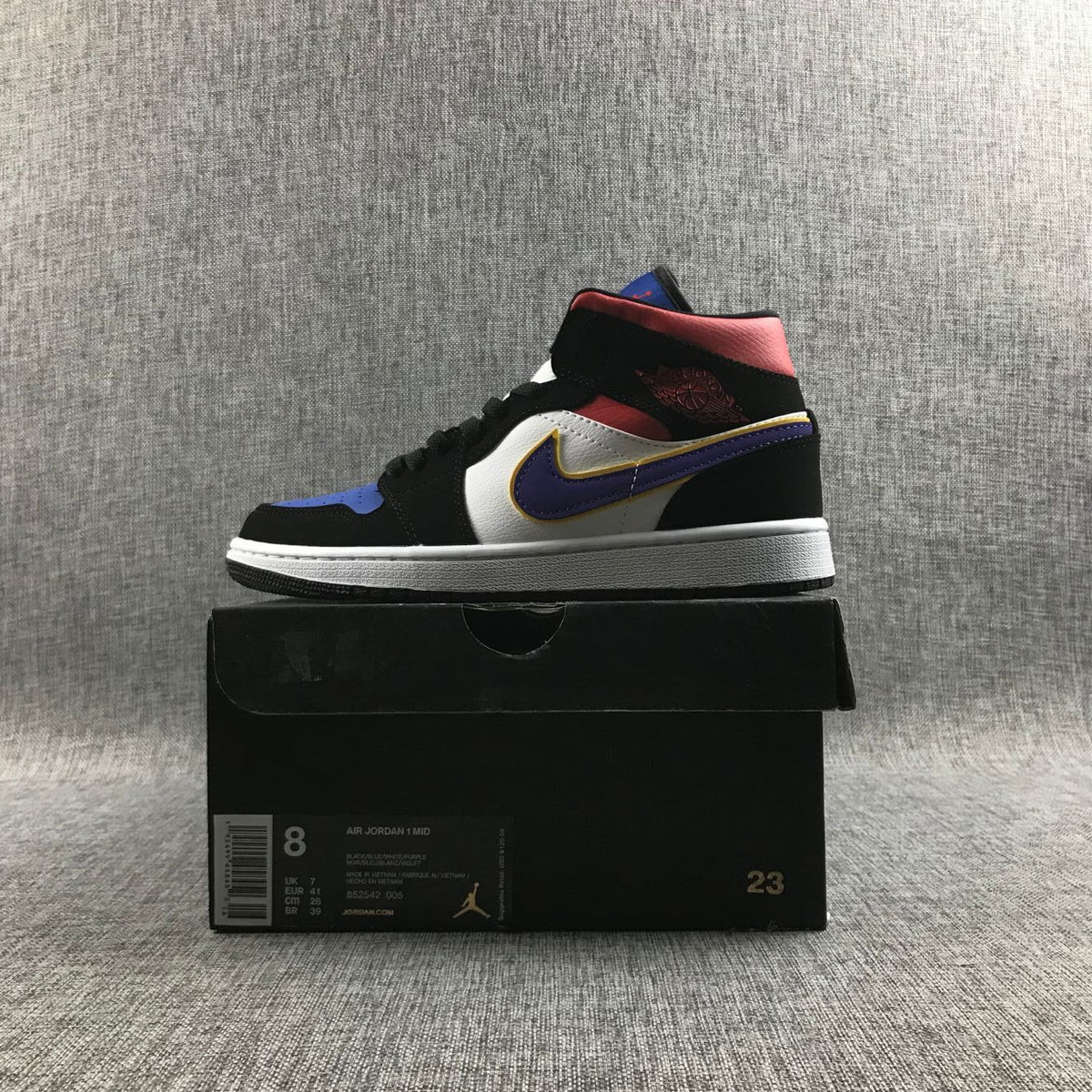 Air Jordan 1 Mid What The Multicolor Sneakers 852542-005