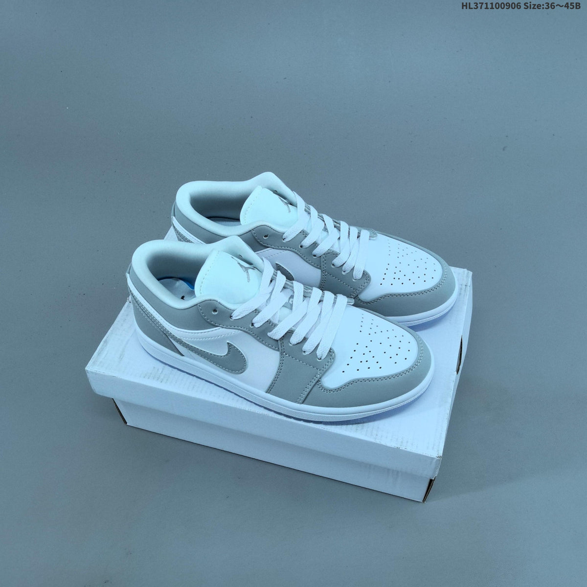 Nike Air Jordan 1 Low Sneakers, White and Color-Accent Styles