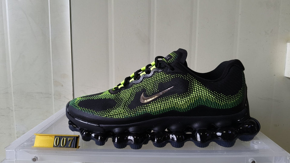 Nike Air Liquid Max Sneakers Black and Volt Green