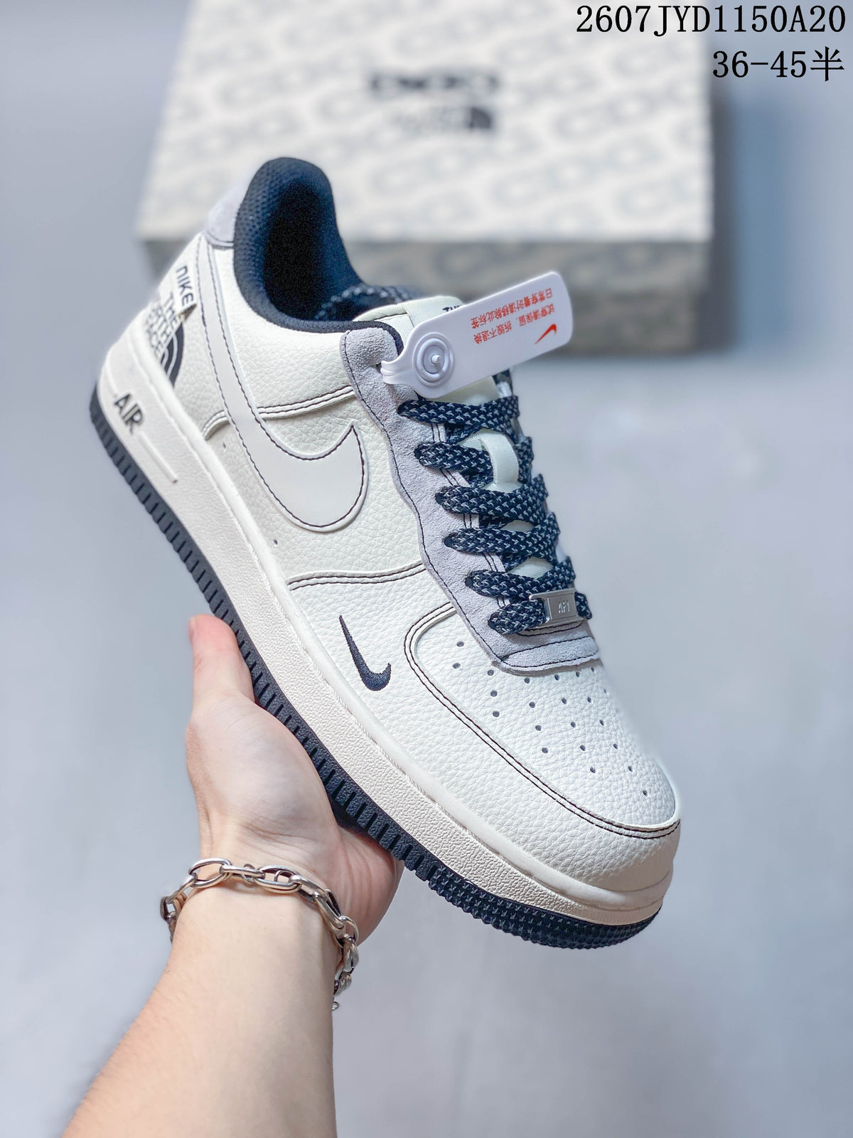 Nike Air Force 1 '07 Low Sneakers White Navy Gray