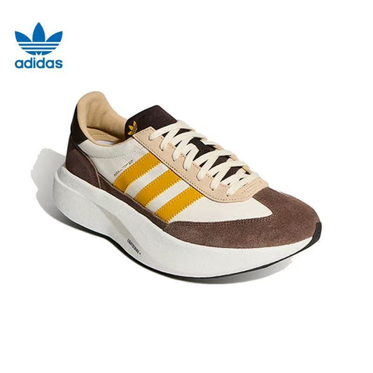 Adidas Lightstrike Running Sneakers in Brown, Yellow and White