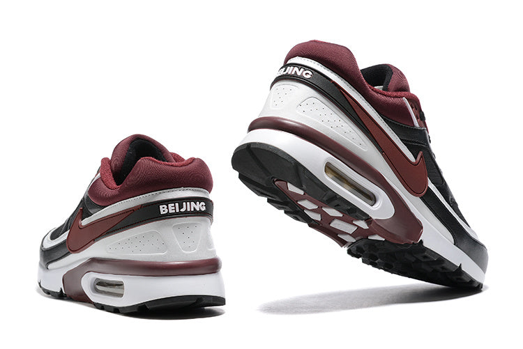 Nike Air Max 90 Black Burgundy White Sneakers