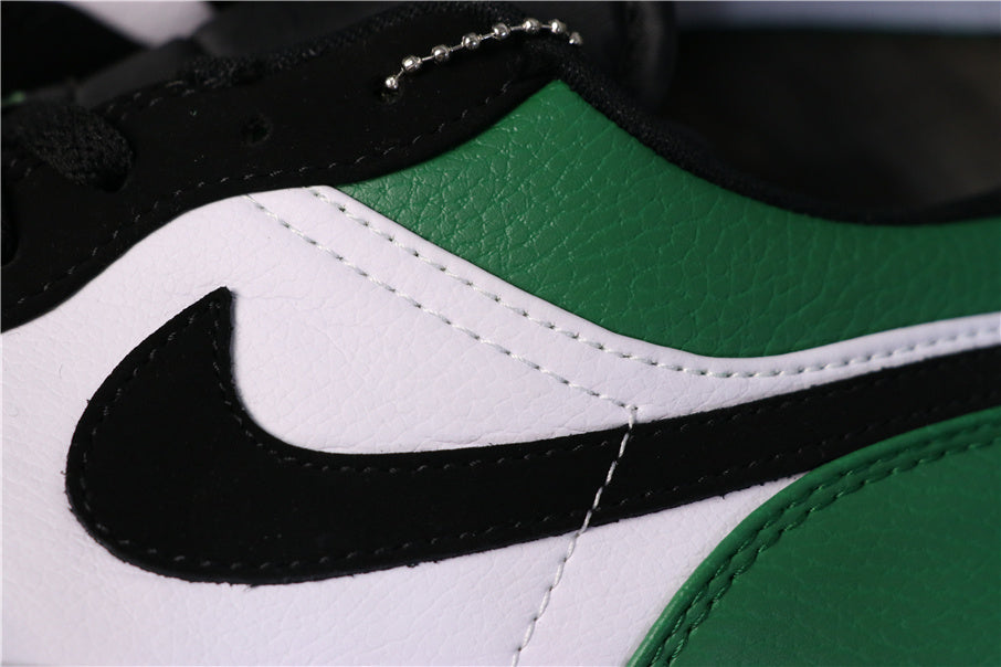 Jordan 1 Low Black Green Sneakers 553558-113