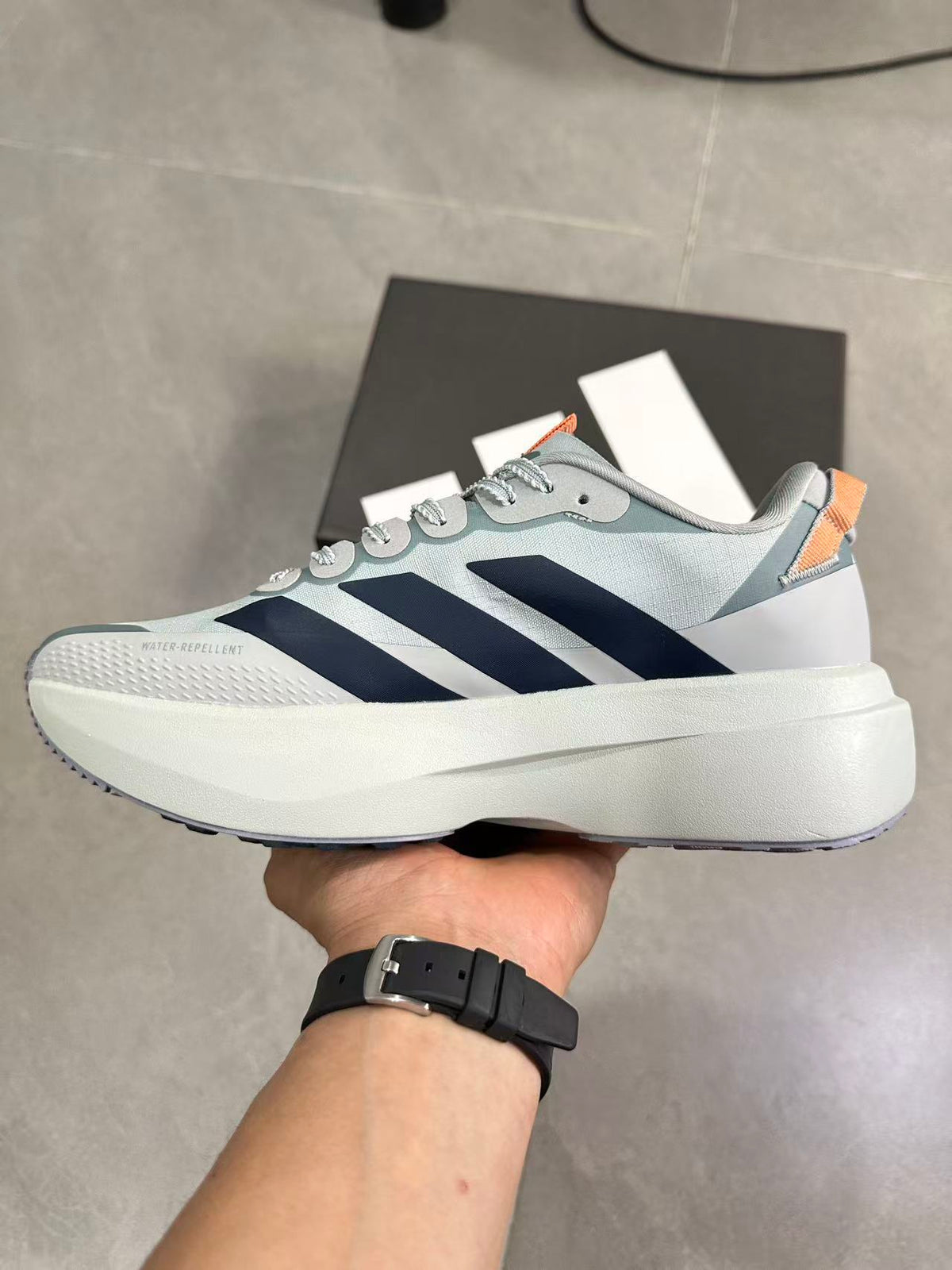 Adidas Adizero Evo SL Running Shoes Blue Green