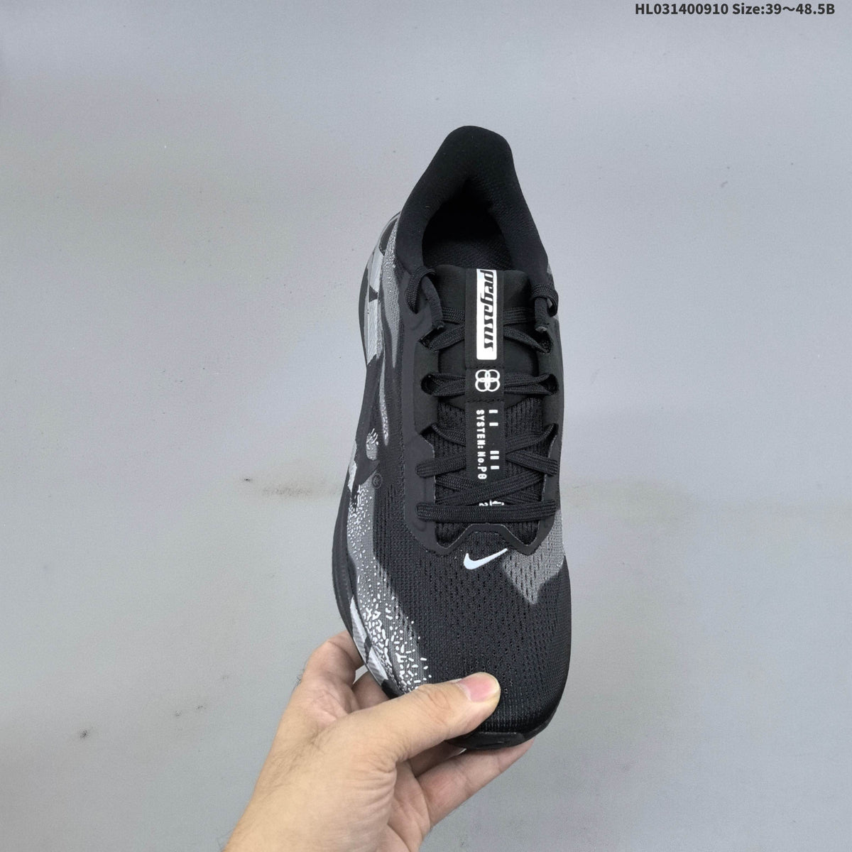 Nike Air Zoom Pegasus 42 Running Shoes, Black and Silver