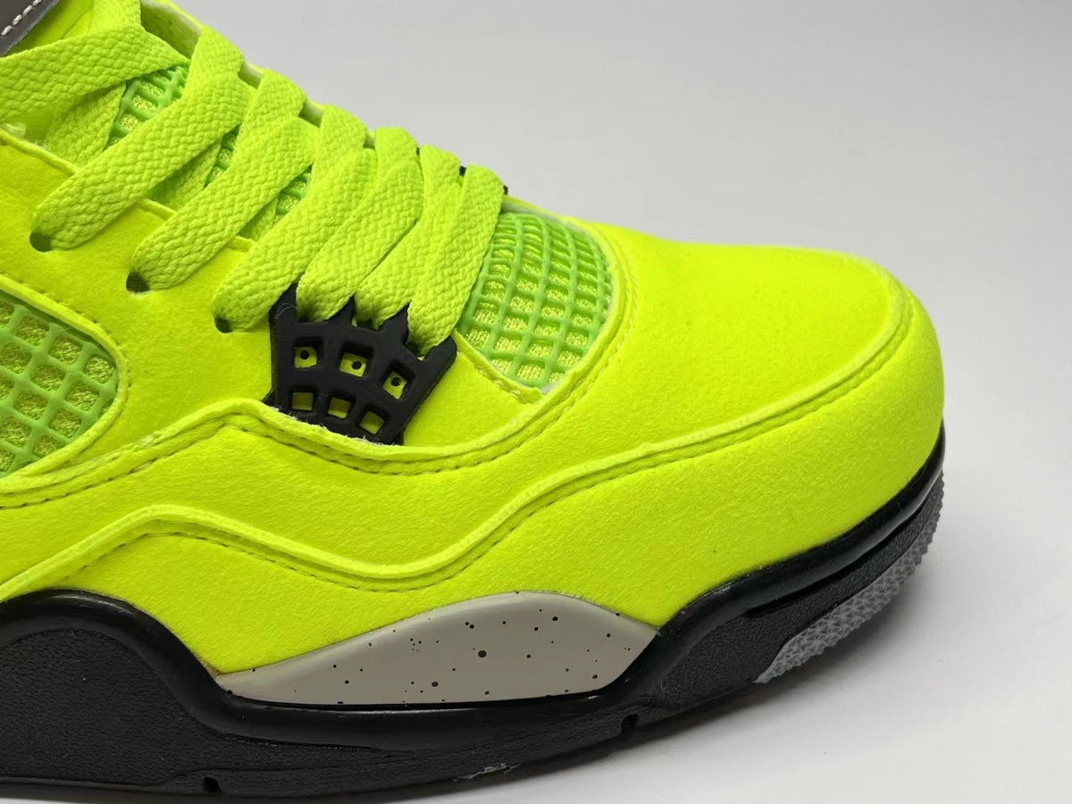 Air Jordan 4 Fluorescent Green Sneakers