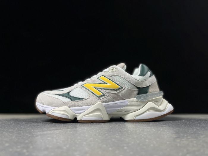 New Balance U9060AGG Sneakers in White, Green and Yellow