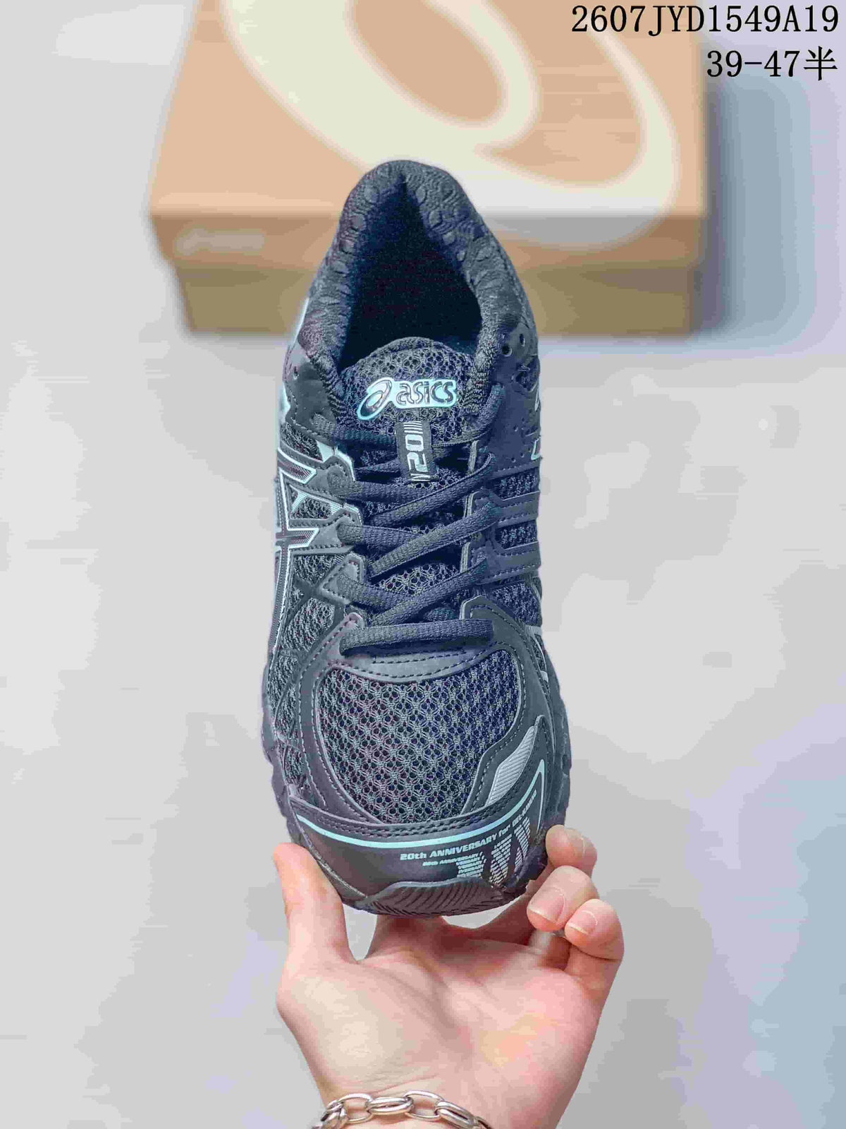 ASICS Gel-Kayano 20 Black Mesh Sneakers 711590OWE