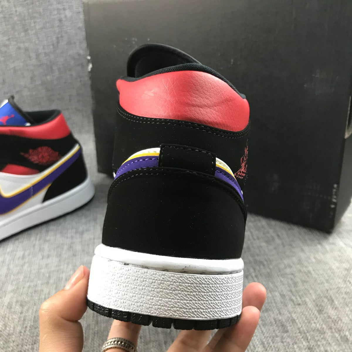 Air Jordan 1 Mid What The Multicolor Sneakers 852542-005