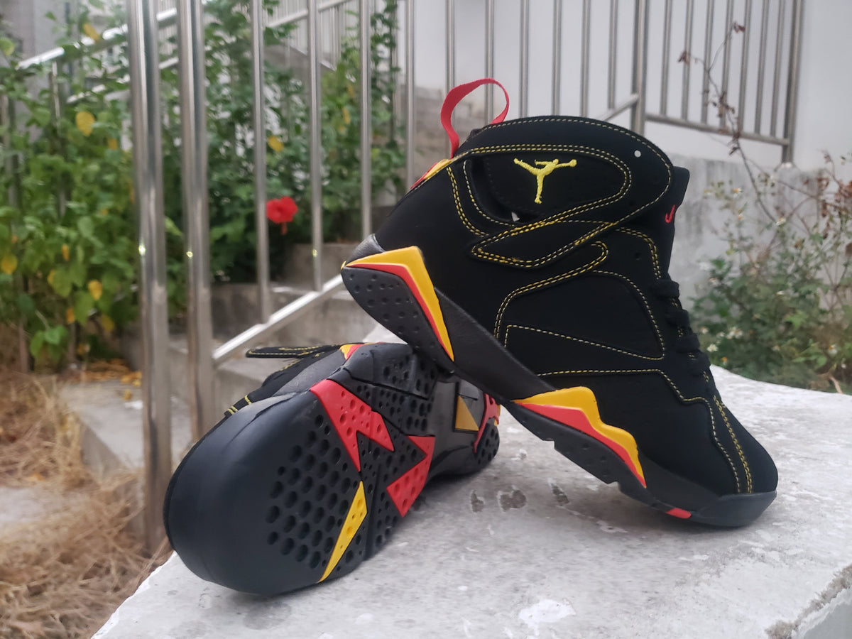 Air Jordan 7 High-Top Sneakers in Black or White
