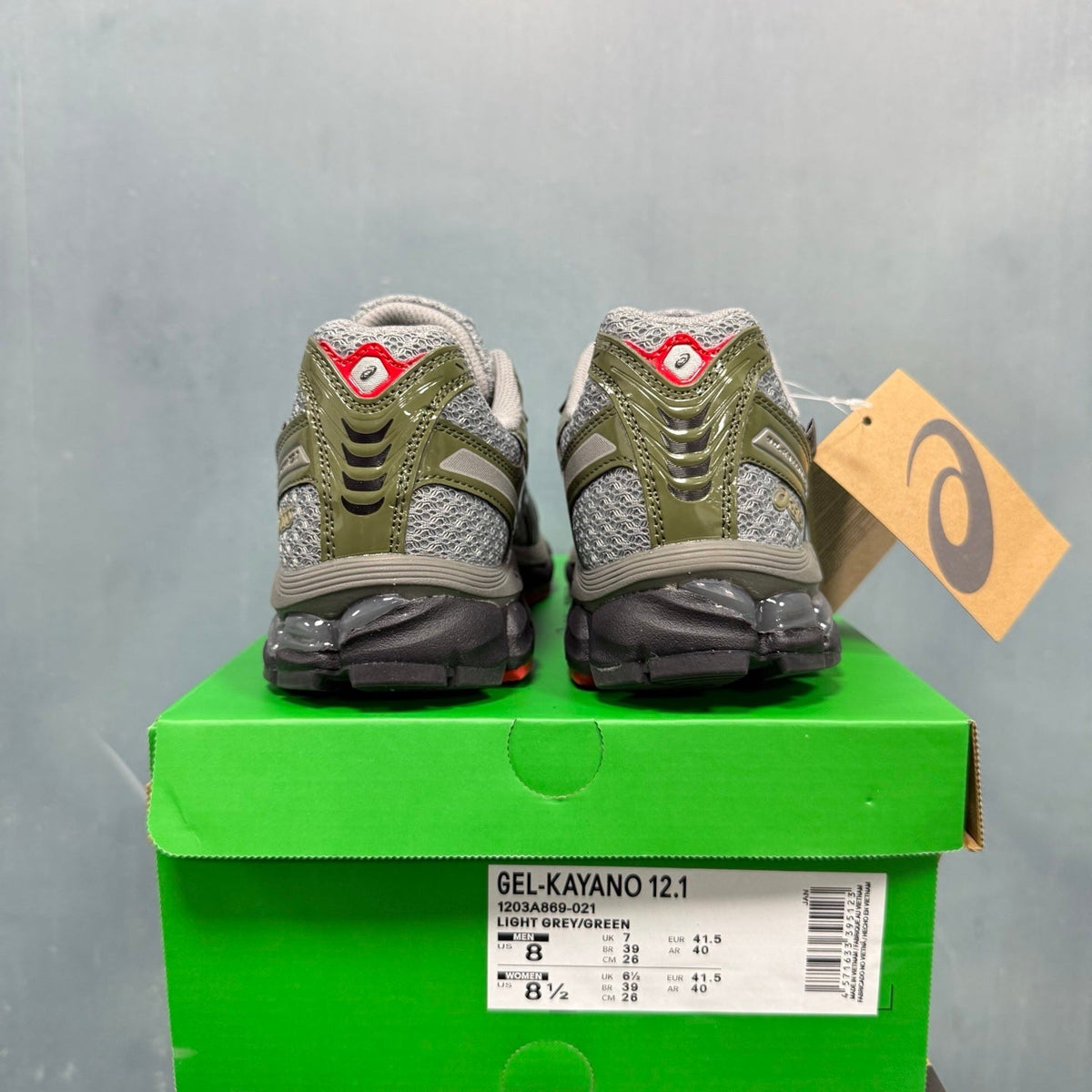 ASICS GEL-Kayano 12.1 Light Grey Green Sneakers