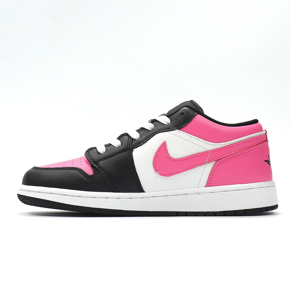 Jordan 1 Low Black Pink White Sneakers 554723-106