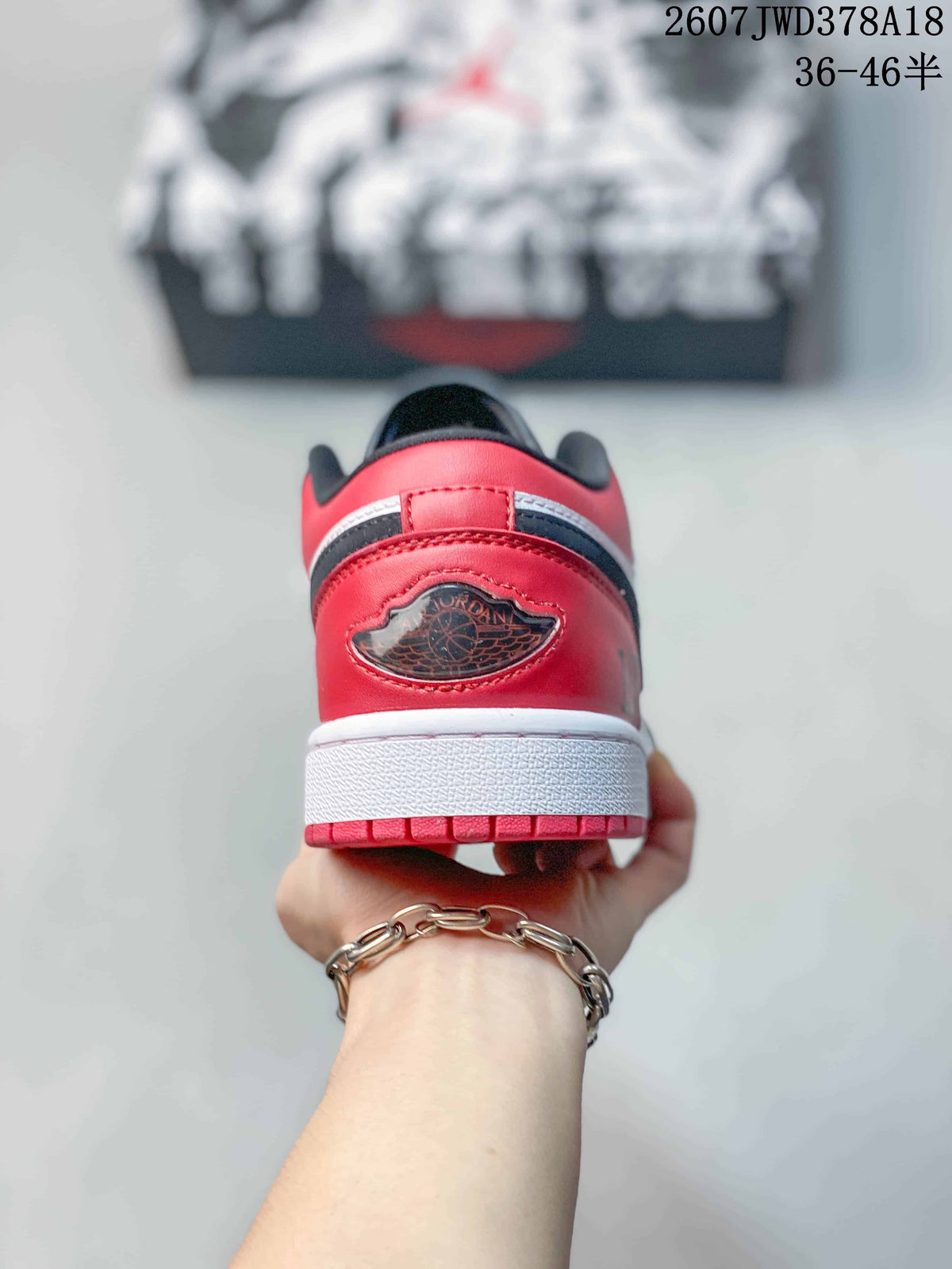 Jordan Air Jordan 1 Low Sneakers Black White Red
