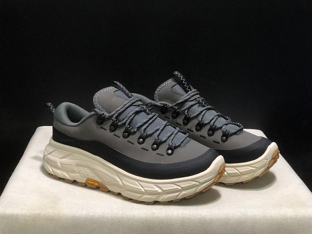 HOKA Tor Summit Trail Shoes in Gray and Black