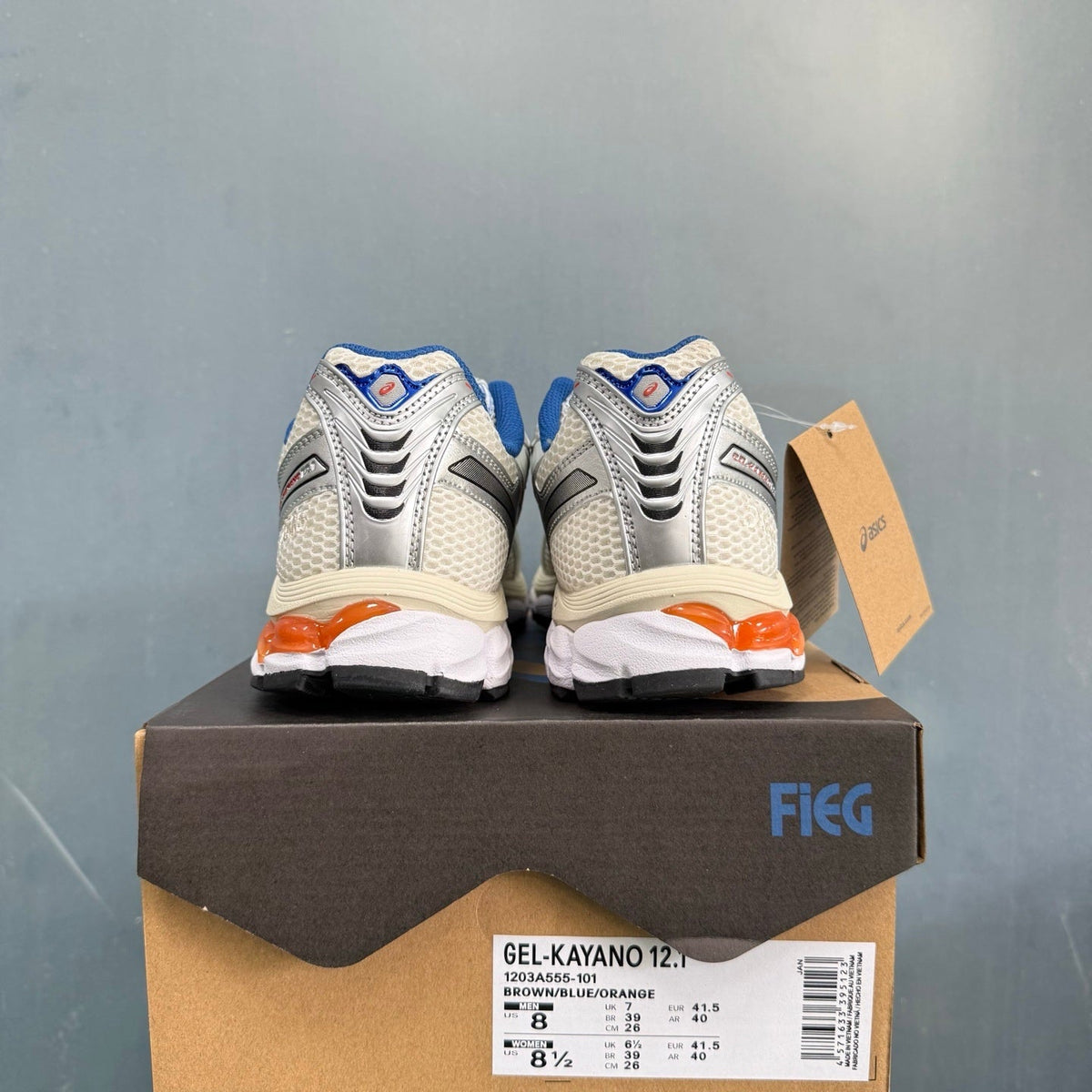 ASICS GEL-KAYANO 12.1 Sneakers Brown Blue Orange