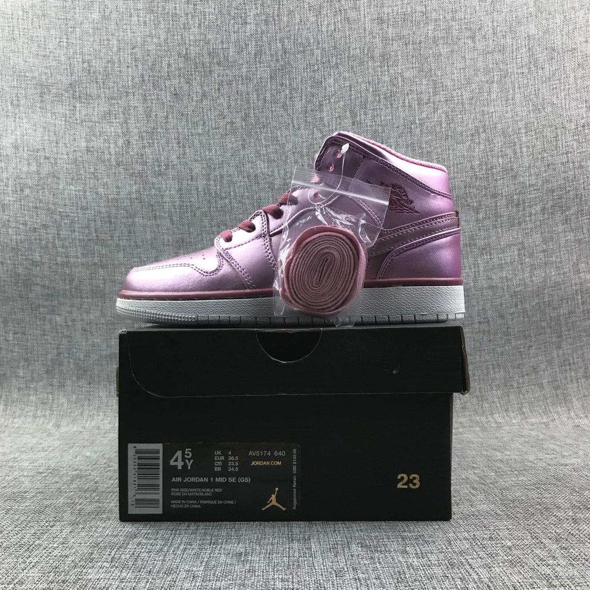 Jordan 1 Mid Sneakers Pink Rose AV5174-640