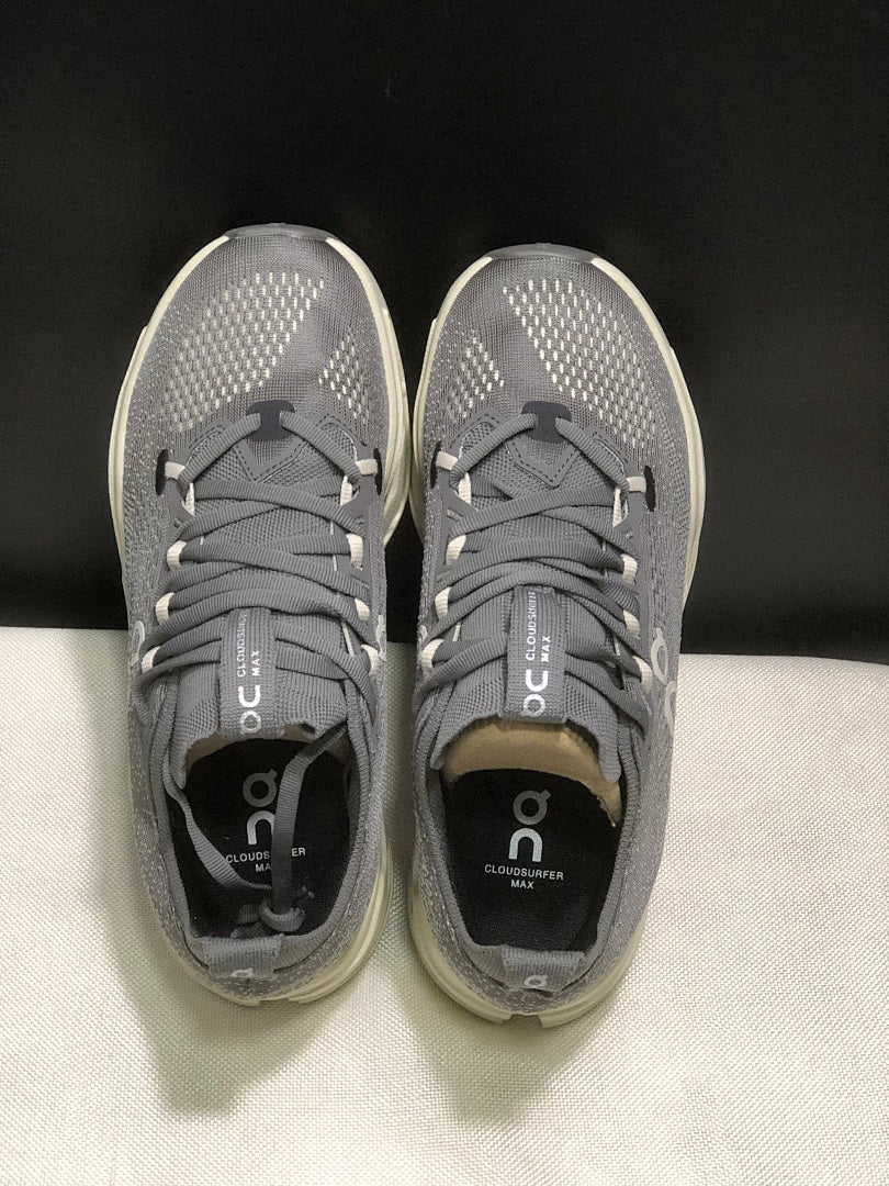 On Cloudsurfer Max Running Shoes, Asphalt Gray