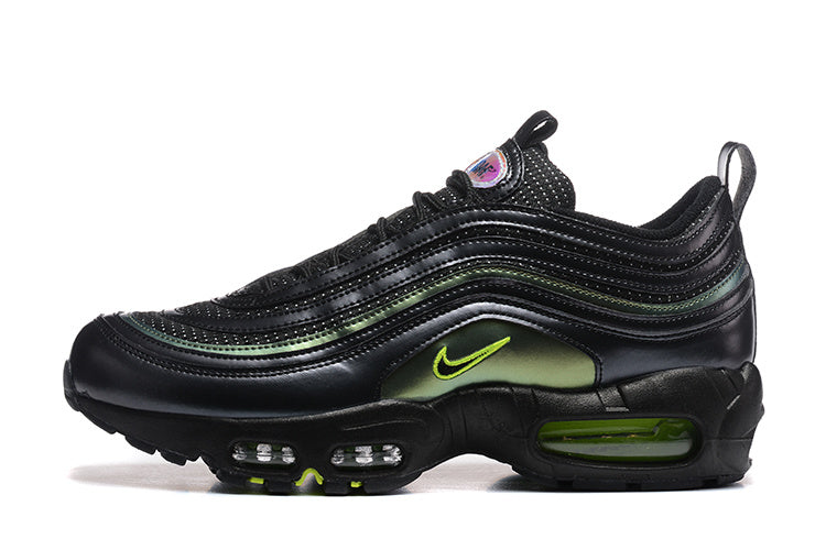 Nike Air Max 97 Black and Green Sneakers