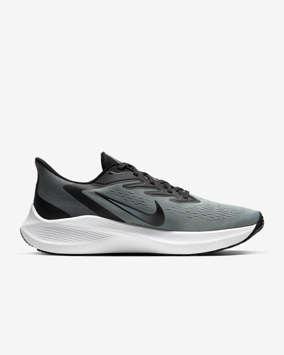 Nike Zoom Winflo 7 Running Shoes, Grey/Black, CJ0291-003