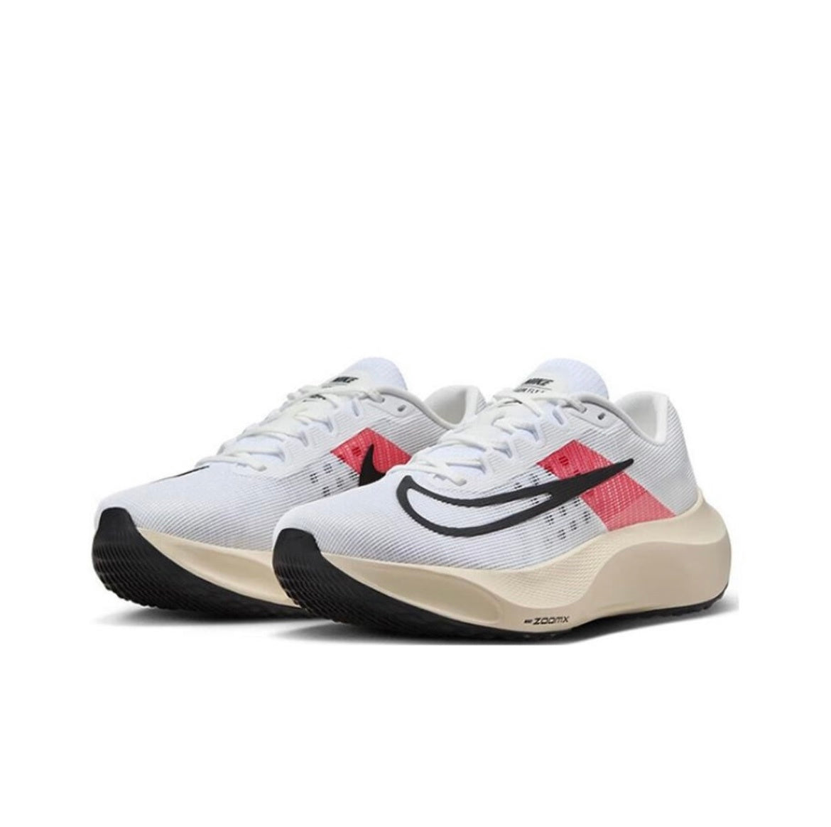 Nike Zoom Fly 5 White Red Running Shoes FD6562-100