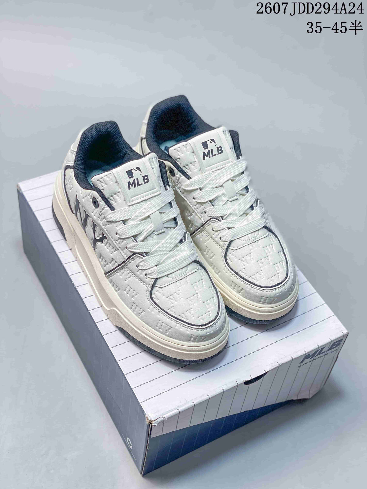MLB Chunky Liner MID Sneakers White and Lavender