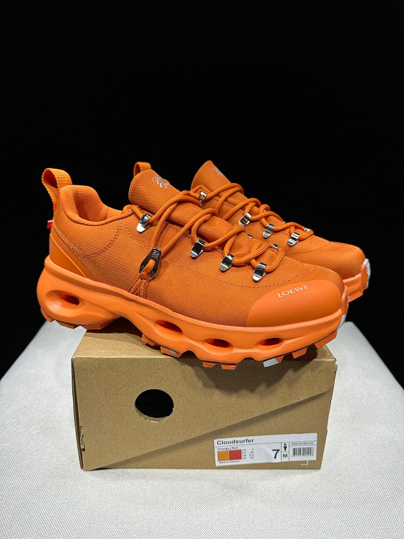 On x Loewe Cloudsurfer Orange Trail Sneakers