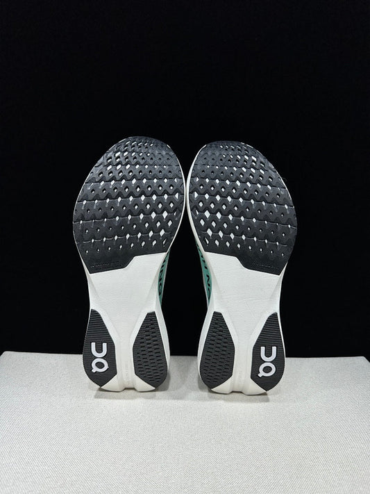 On Cloudboom Strike LS Running Shoes White Light Green