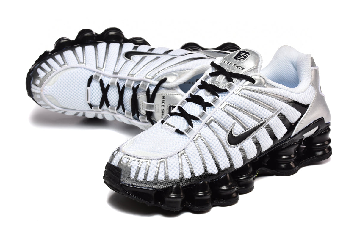 Nike Shox TL Sneakers White Silver Black