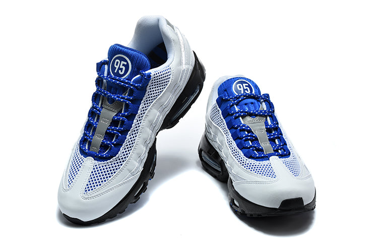 Nike Air Max 95 White and Blue Sneakers
