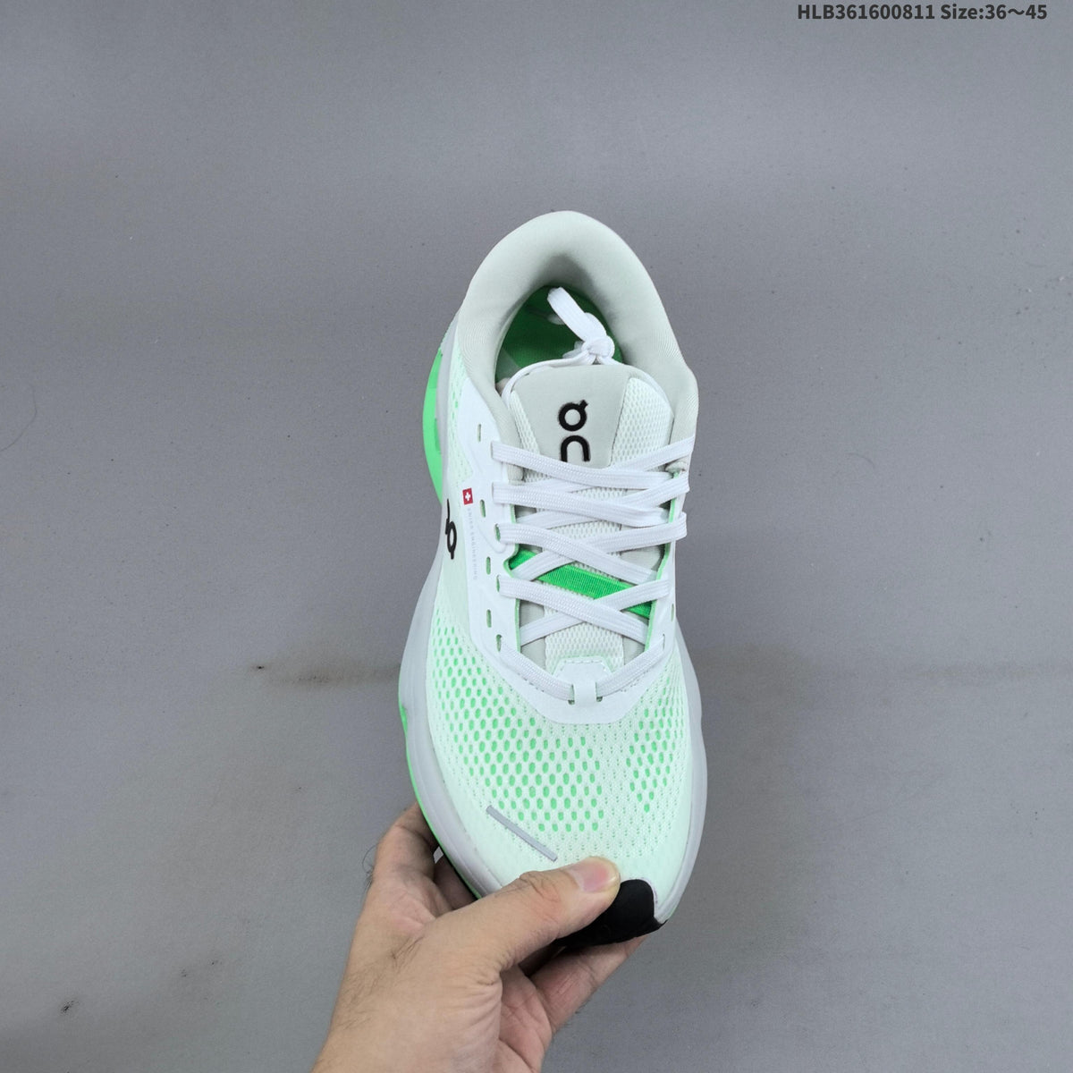 On Cloudrunner 3 Max Running Shoes White Green