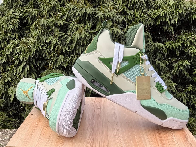 Air Jordan 4 First Class Green Basketball Sneakers