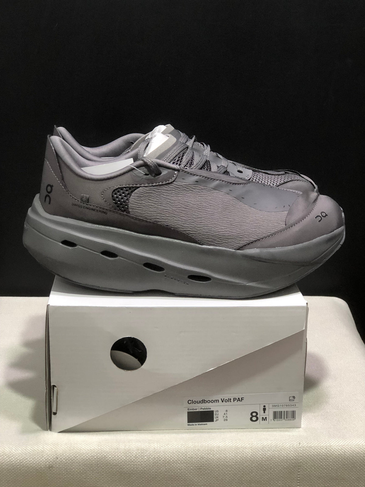 On Cloudboom Volt PAF Running Shoes in Ember/Pebble