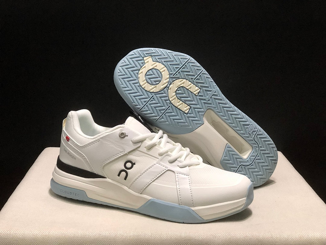 On The Roger Clubhouse Pro White Light Blue Sneakers