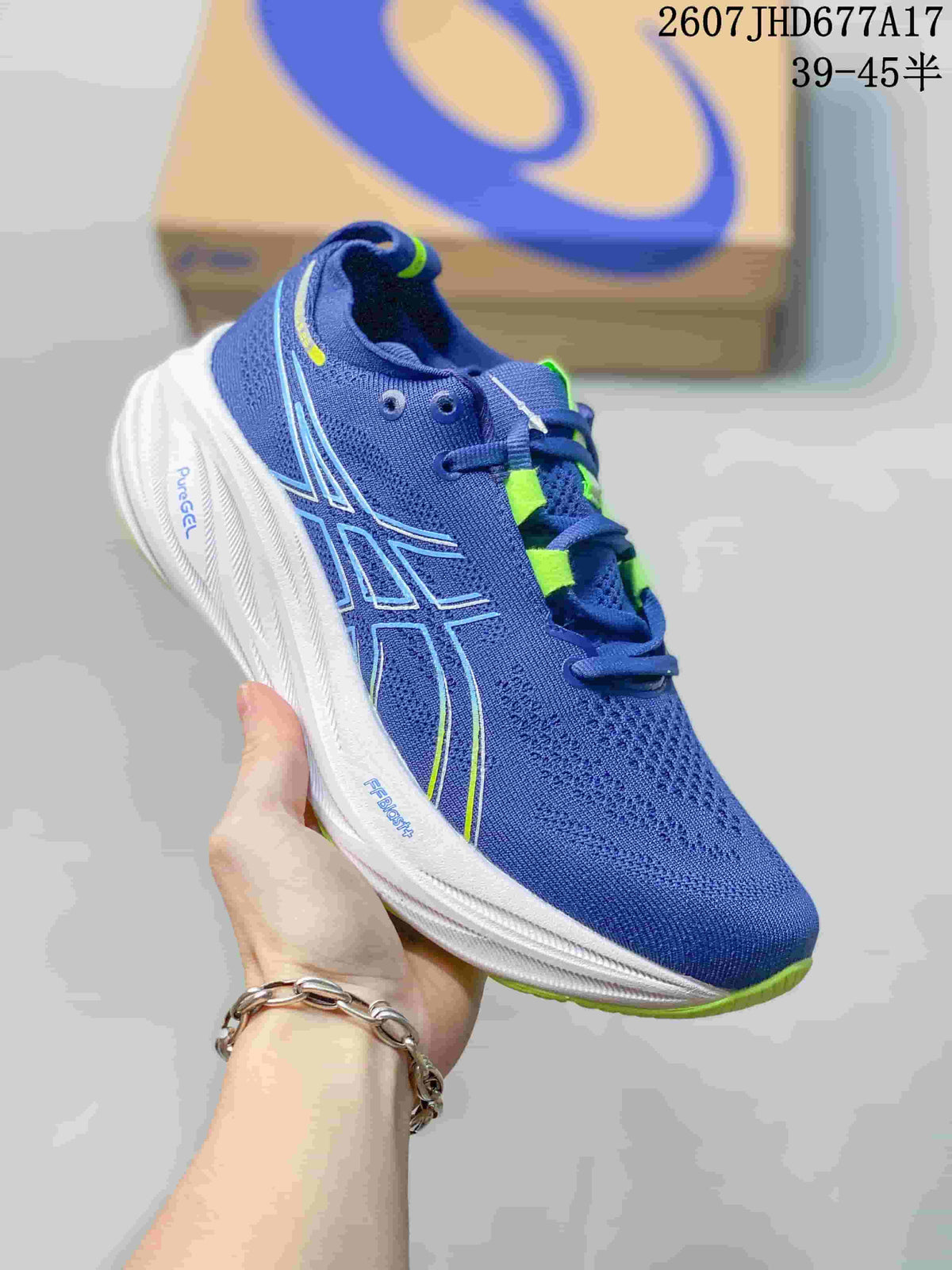 ASICS Gel-Nimbus 26 Blue Green Running Shoes