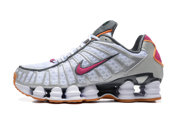 Nike Shox TL White and Pink Sneakers