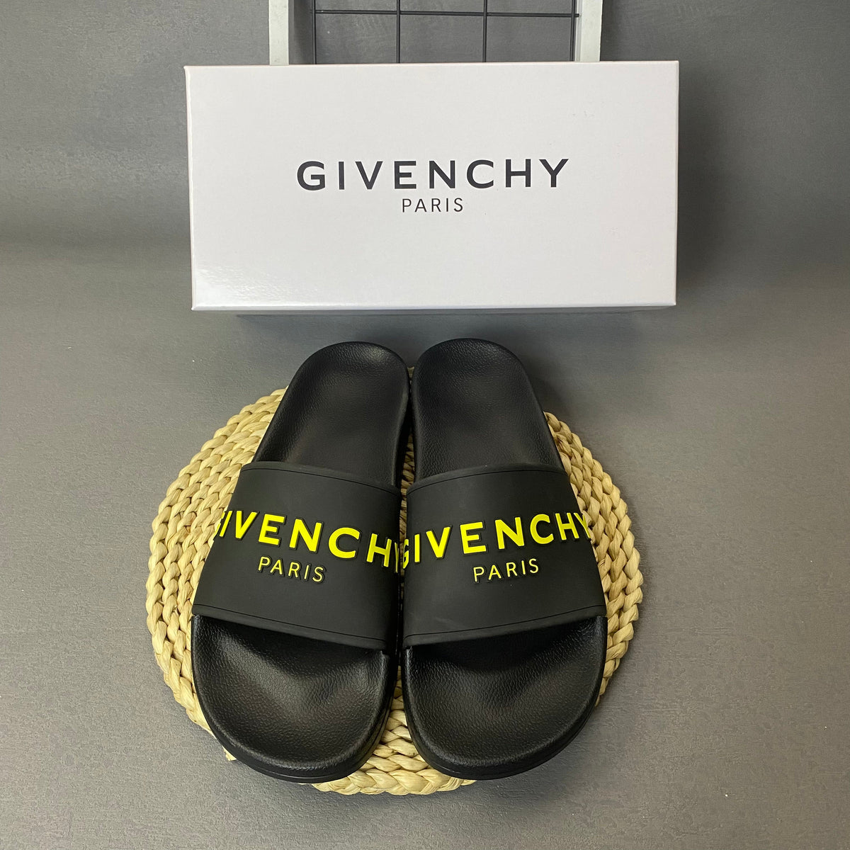 Givenchy Slide Sandals with Graphic Strap