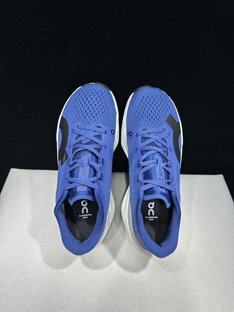 On Cloudboom Max Running Shoes, Blue and White