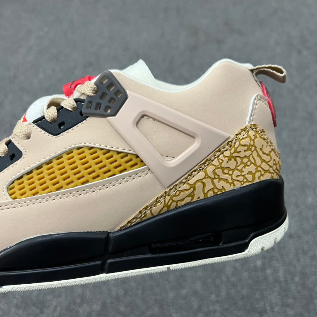 Jordan Spizike Low AJ3.5 Sneakers in Tan and Gold